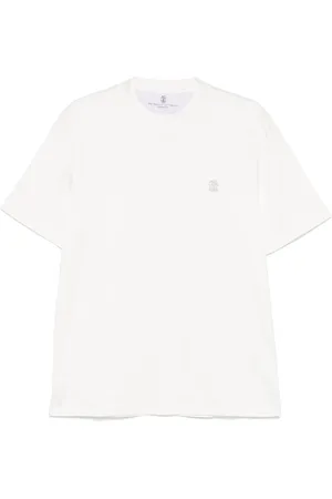 Brunello Cucinelli Cotton Jersey Crew-Neck T-Shirt With Logo