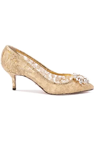 Dolce & Gabbana `Rainbow` Pumps With Brooch Detailing