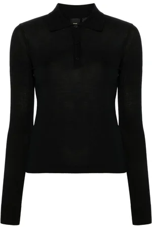 Pinko `Liquoroso` Polo-Neck Sweater
