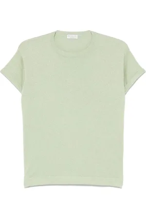 Brunello Cucinelli `Sparkling` Cashmere And Silk Lightweight T-Shirt