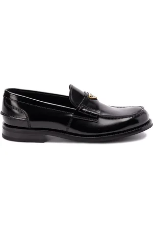 Prada Brushed Leather Loafers