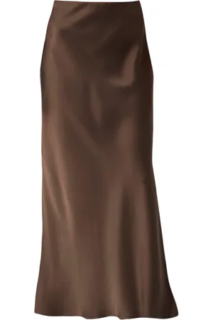 Brunello Cucinelli Fluid Bias-Cut Skirt