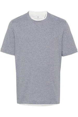 Brunello Cucinelli Crew-Neck T-Shirt With Faux-Layering