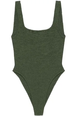 Hunza G Square-Neck One-Piece Swimsuit