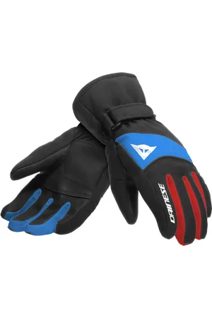 Dainese Hp Scarabeo Guanti Sci Bambino - Guanti - Kid - Black-taps/high-risk-red/lapis-blue - Jl