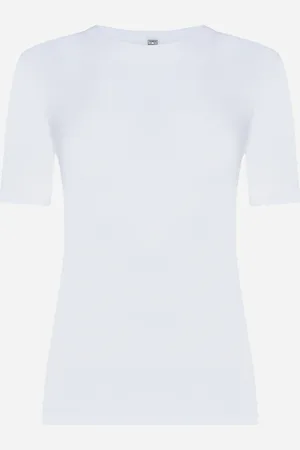 Totême T-shirt in cotone a costine