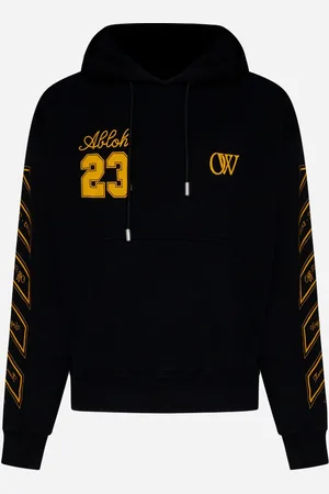 OFF-WHITE Felpa 23 OW in cotone con cappuccio