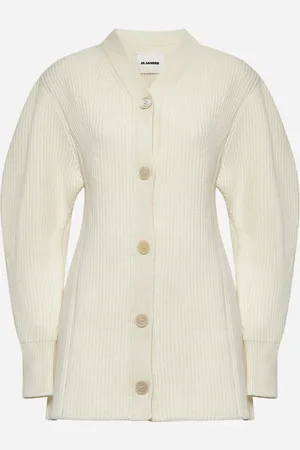 Jil Sander Cardigan lungo in lana