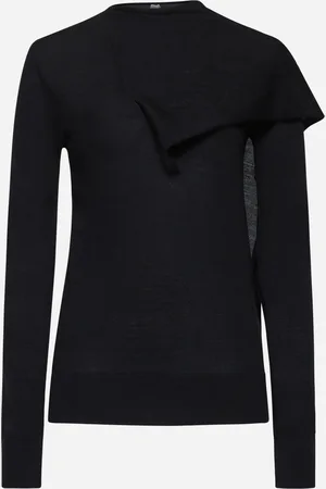 Totême Pull in lana e seta con sciarpa