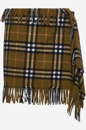 Burberry Gonna a kilt in lana e cashmere check