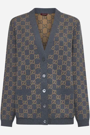 Gucci Cardigan reversibile in lana GG