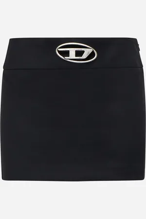 Diesel Minigonna O-Dixy in twill nero