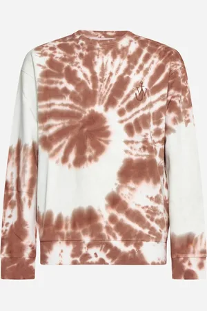 J.W.Anderson Felpa tie-dye con stampa Cat