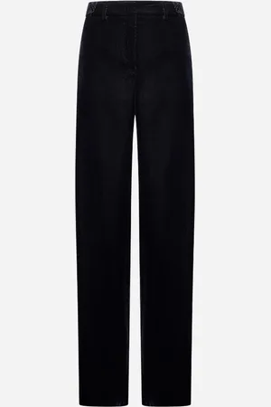 BLANCA Pantaloni palazzo Pleio in gabardina grigia
