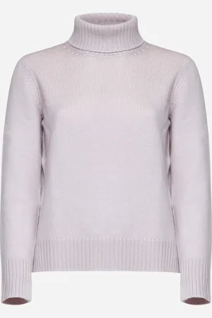 BLANCA Maglia dolcevita in lana vergine rosa