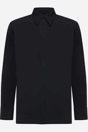 Jil Sander Camicia in lana nera