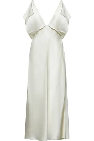 Jil Sander Abito lingerie in raso avorio