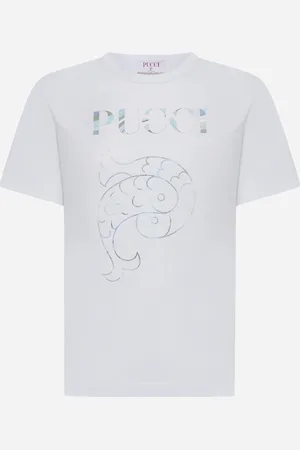 Puccini T-shirt in cotone con logo