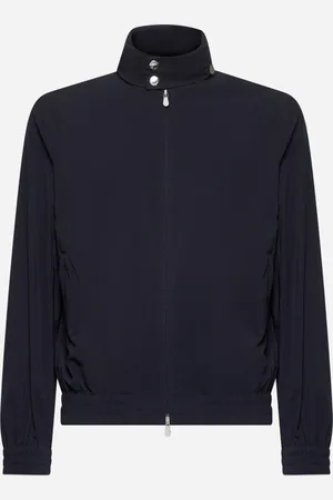 Brunello Cucinelli Bomber in tela di cotone blu
