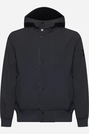 Stone Island Giacca bomber con cappuccio blu