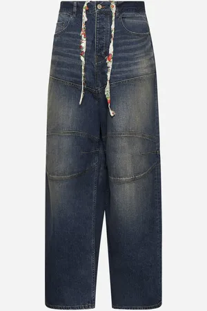Balenciaga Jeans George V Baggy in denim blu