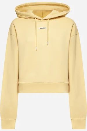 Jacquemus Felpa La felpa con cappuccio Gros Grain gialla