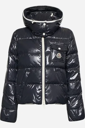 Moncler Piumino corto con cappuccio Andro blu