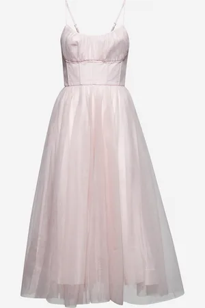 ZIMMERMANN Abito midi in tulle rosa