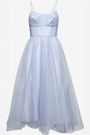 ZIMMERMANN Abito midi in tulle azzurro