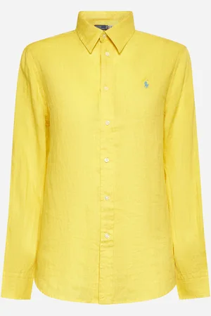 Ralph Lauren Camicia classic-fit in lino giallo