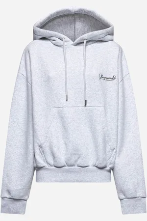Jacquemus Felpa La felpa con cappuccio Corto grigia