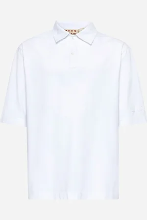 Marni Polo oversize in cotone bianco