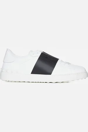 VALENTINO GARAVANI Sneakers Open in vitello bianco