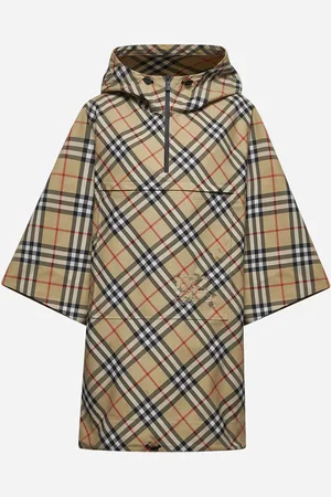 Burberry Poncho impermeabile in Check beige