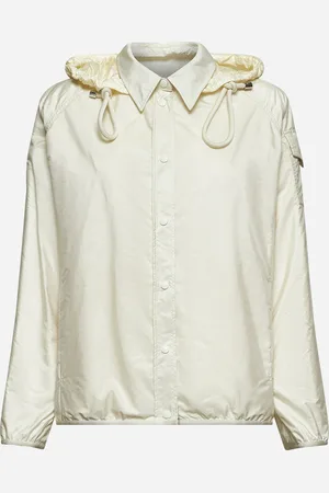 Moncler Giacca camicia con cappuccio avorio