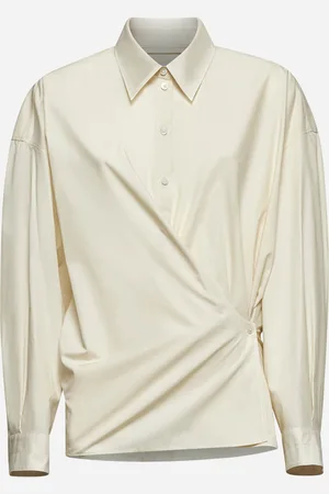LEMAIRE Camicia Twisted in popeline avorio