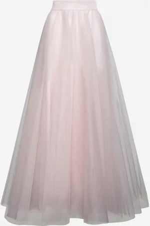 ZIMMERMANN Maxi gonna in tulle rosa