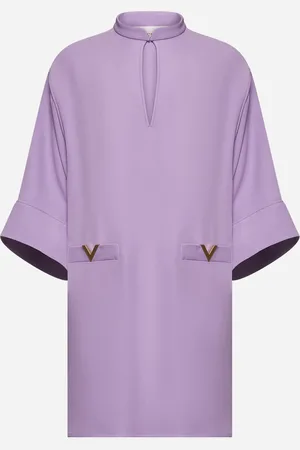 VALENTINO Abito mini In Cady Couture viola