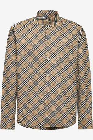 Burberry Camicia in cotone Check beige
