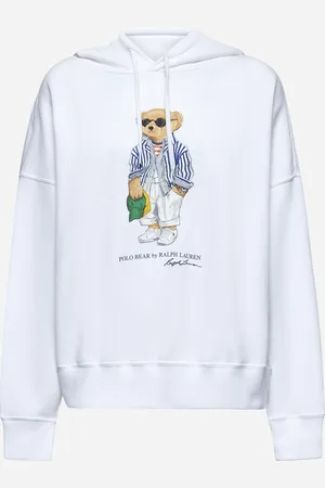 Ralph Lauren Felpa con cappuccio Polo Bear bianca