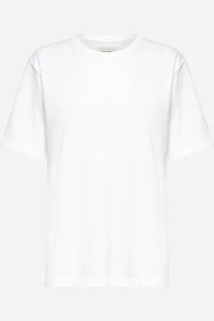 Khaite T-shirt Mae in jersey bianco