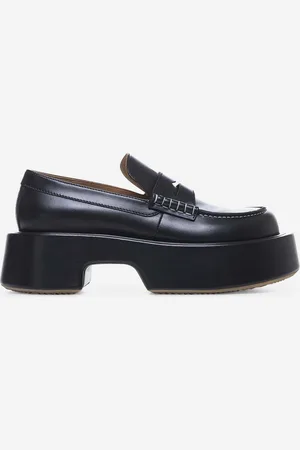 J.W.Anderson Mocassini platform in pelle nera
