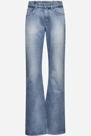Balenciaga Jeans a Vita Bassa in denim azzurro