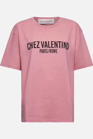 VALENTINO T-shirt rosa con stampa Chez