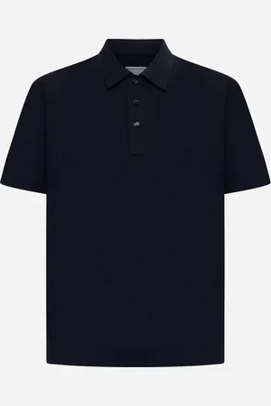 Bottega Veneta Polo blu scuro con ricamo ‘’BV’’