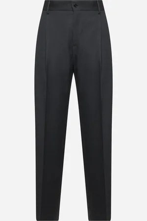 Dolce & Gabbana Pantalone classico in lana vergine grigia