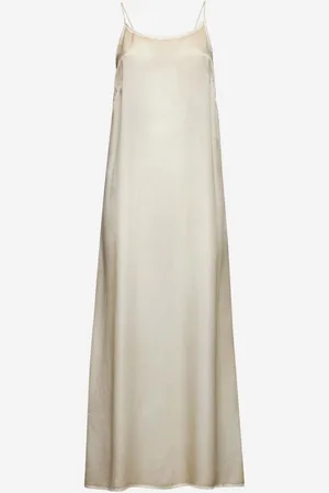 UMA WANG Abito Anaya in seta beige