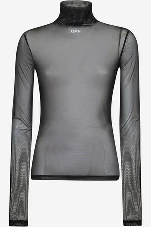 OFF-WHITE Top Off Stamp in mesh nero
