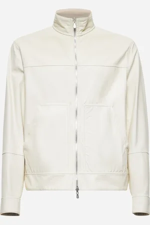 Brunello Cucinelli Bomber reversibile in nappa avorio