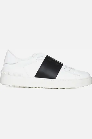VALENTINO GARAVANI Sneaker Open in vitello bianco